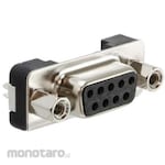 NORCOMP D-sub connector, 9 poles, female, panel mount