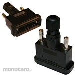 NORCOMP Norcomp D-Sub Backshell 967 Series 25 Position, Black, 967-025-010R011