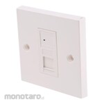 RS PRO 1xRJ45 Cat5e UTP socket wallplate