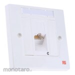 RS PRO 1xRJ45 unshielded Cat5e angled faceplate