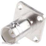 RS PRO BNC Connector RS Pro Jack Straight Solder Type Panel Mount Silver