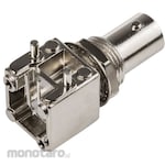 RS PRO BNC connector RS Pro Jack Right angle Solder type PCB mounting Nickel