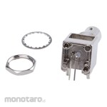 RS PRO BNC connector RS Pro Jack Right angle Solder type PCB mounting Nickel