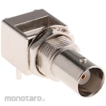 RS PRO BNC connector RS Pro Jack Right angle Solder type PCB mounting Nickel