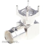 RS PRO BNC connector RS Pro Jack Right angle Solder type PCB mounting Silver
