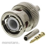 RS PRO BNC connector RS Pro Plug Straight Crimp type Cable mount Nickel