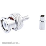 RS PRO BNC connector RS Pro Plug Straight Crimp type Cable mount