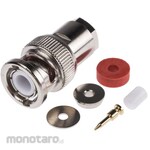 RS PRO BNC connector RS Pro plug straight clamp type cable mount nickel