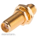 RS PRO Coaxial Conversion Adapter RS Pro Straight SMA Jack-SMA-Jack Gold