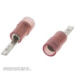 RS PRO Crimp blade terminal RS Pro Insulation Blade length 10mm Blade width 2.3mm Red 0.5 → 1.5mm2, 22 → 16AWG