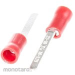 RS PRO Crimp blade terminal RS Pro Insulation Blade length 17.6mm Blade width 2.5mm Red 0.5 → 1.5mm2, 22 → 16AWG