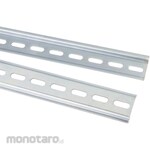 RS PRO DIN rail RS Pro top hat with groove 1m x 35mm x 7.5mm