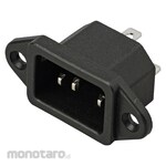 RS PRO Iec Plug Male Panel Mount