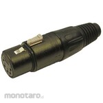 RS PRO RS PRO 5 Pole Female XLR Connector, Straight, Cable Mount, Silver Plated