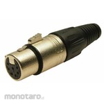 RS PRO RS PRO 7 Pole Female XLR Connector, Straight, Cable Mount, Silver Plated