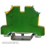 RS PRO RS PRO Earth Terminal Block, Cage Clamp, 1 Pole, DIN Rail, Green, Yellow