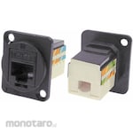 RS PRO RS PRO Ethernet Connector, Socket, RJ45 Connector, Panel Mount, Cat6