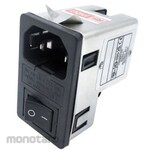 RS PRO RS PRO IEC Inlet 1 Fuse 2 Pole Chassis Mount 6A 250V ac