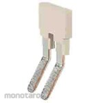 RS PRO RS PRO Jumper, Male, Straight, Beige, Jumper Link, 2 Pole, Single Row, 6.1mm Pitch