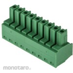RS PRO RS PRO PCB Terminal Block, 3.81mm Pitch, 1 Row, 9 Way, Green