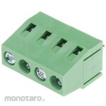 RS PRO RS PRO PCB Terminal Block, 5mm Pitch, Single Row, 4 Way, Green