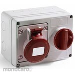 RS PRO RS PRO Power Connector (Industrial Connector), Wall Mount, Socket, Red