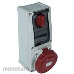 RS PRO RS PRO Power Connector (Industrial Connector), Wall Mount, Socket, Red