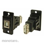 RS PRO RS PRO USB Connector B to A, Female to Female Panel Mount