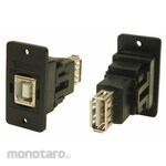 RS PRO RS PRO USB Connector B to A, Female to Female Panel Mount