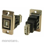 RS PRO RS PRO USB Connector B to A, Female to Female Panel Mount