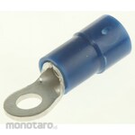 RS PRO RS Pro Insulated Round Crimp Terminal, Stud Diameter: M3, Blue, 16AWG to 14AWG