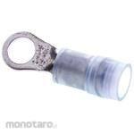 RS PRO RS Pro Insulated Round Crimp Terminal, Stud Diameter: M4 (# 8), Blue RNYD Series, 16AWG to 14AWG