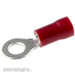 RS PRO RS Pro Insulated Round Crimp Terminal, Stud Diameter: M4, Red, 22AWG to 16AWG