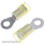RS PRO RS Pro Insulated Round Crimp Terminal, Stud Diameter: M4.5 (# 8), Yellow RNYD Series, 12AWG to 10AWG