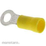 RS PRO RS Pro Insulated Round Crimp Terminal, Stud Diameter: M5, Yellow, 12AWG to 10AWG