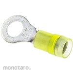 RS PRO RS Pro Insulated Round Crimp Terminal, Stud Diameter: M6 (1/4), Yellow RNYD Series, 12AWG to 10AWG