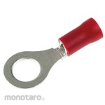 RS PRO RS Pro Insulated Round Crimp Terminal, Stud Diameter: M6, Red, 22AWG to 16AWG