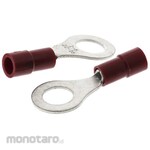 RS PRO RS Pro Insulated Round Crimp Terminal, Stud Diameter: M6, Red, 22AWG to 16AWG