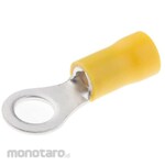 RS PRO RS Pro Insulated Round Crimp Terminal, Stud Diameter: M6, Yellow, 12AWG to 10AWG