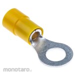 RS PRO RS Pro Insulated Round Crimp Terminal, Stud Diameter: M6, Yellow, 12AWG to 10AWG