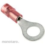 RS PRO RS Pro Insulated round crimp terminal, Stud diameter: M6 (1/4), Red RNYD series, 22AWG to 16AWG