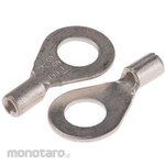 RS PRO RS Pro Non-insulated round crimp terminal, Stud diameter: # 10, 22AWG to 16AWG