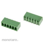 RS PRO RS Pro PCB terminal block, 155 series, 3.5mm pitch, 1 row, 6 poles, green