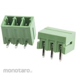 RS PRO RS Pro PCB terminal block, 3.5mm pitch, 1 row, 3 poles, green