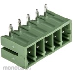 RS PRO RS Pro PCB terminal block, 3.5mm pitch, 1 row, 5 poles, green