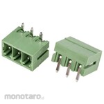 RS PRO RS Pro PCB terminal block, 3.81mm pitch, 1 row, 3 poles, green