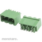 RS PRO RS Pro PCB terminal block, 5.08mm pitch, 1 row, 3 poles, green