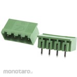 RS PRO RS Pro PCB terminal block, 5.08mm pitch, 1 row, 4 poles, green