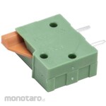 RS PRO RS Pro PCB terminal strip, 2.54mm pitch, 1 row, 1 pole, green