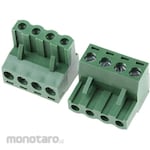 RS PRO RS Pro PCB terminal strip, 5.08mm pitch, 1 row, 4 poles, green